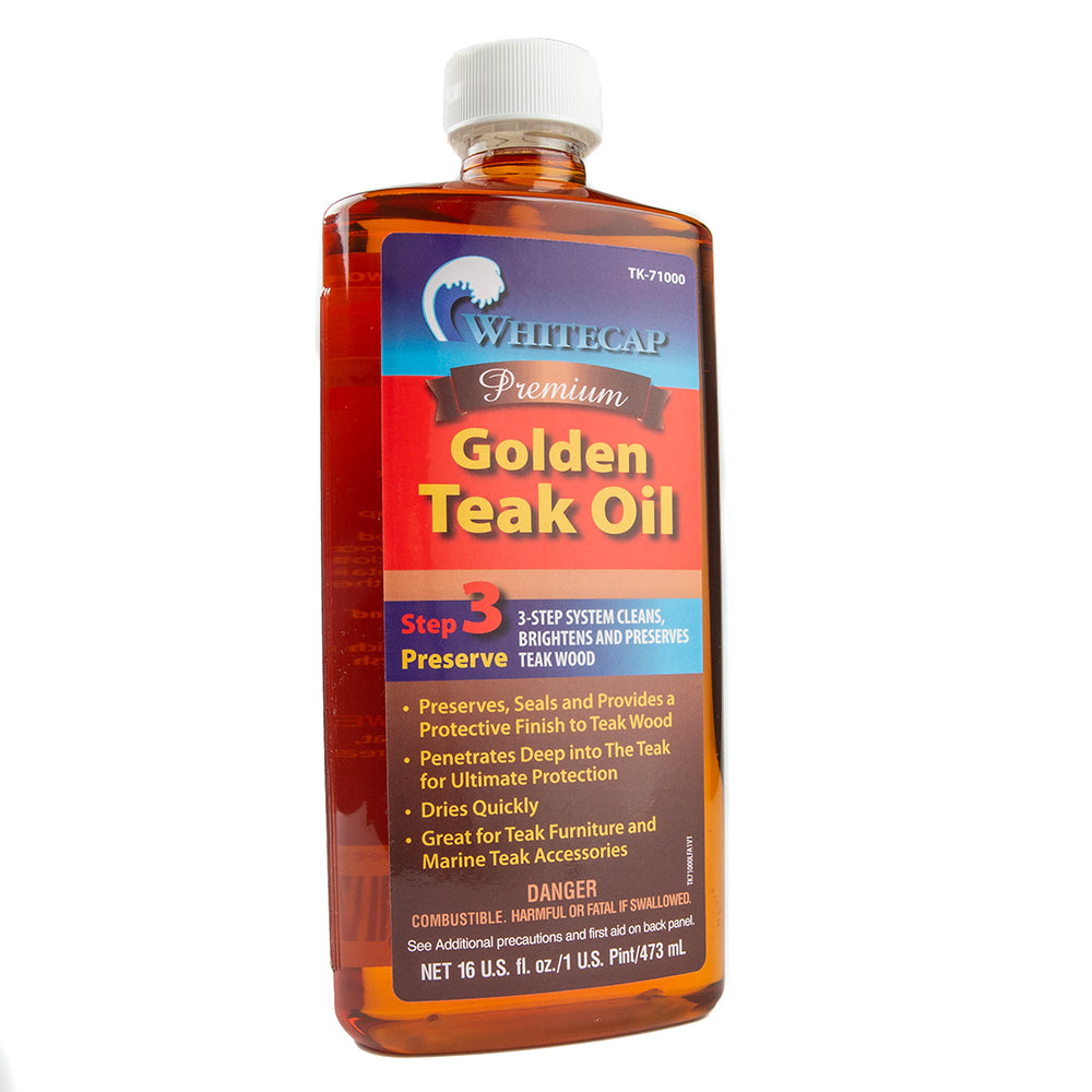 Whitecap Premium Golden Teak Oil - 16oz | SendIt Sailing