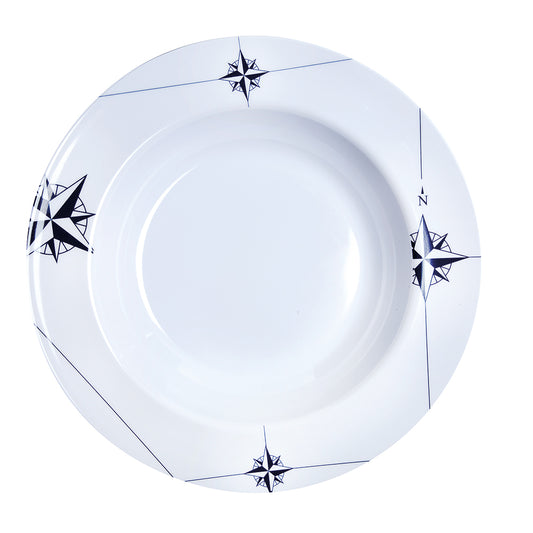 Marine Business Melamine Deep, Round Soup Plate - Northwind - 8.8in Set of 6 | SendIt Sailing