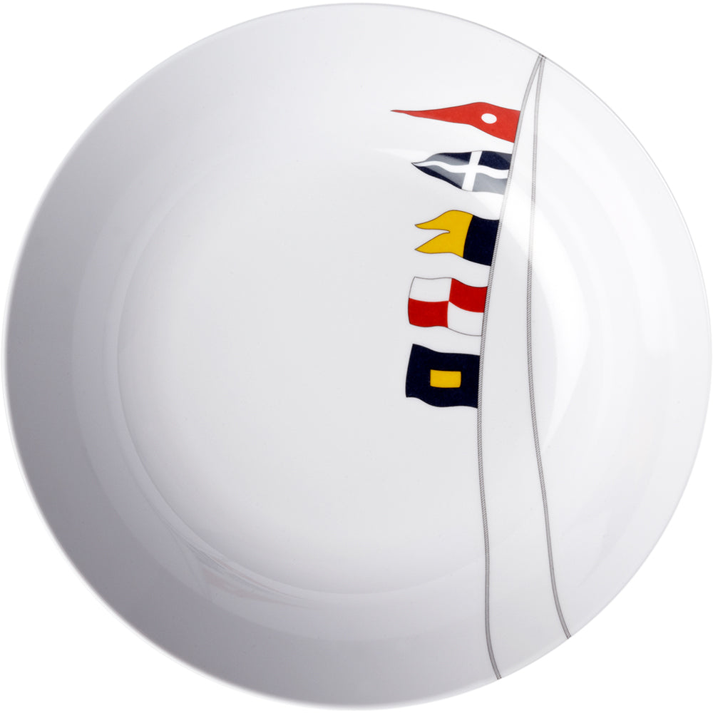 Marine Business Melamine Deep, Round Soup Plate - Regata - 8.8in Set of 6 | SendIt Sailing