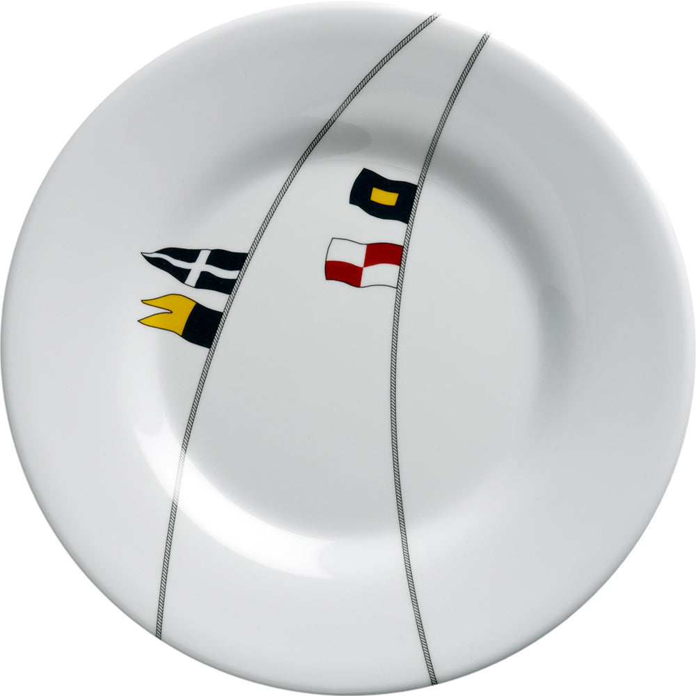 Marine Business Melamine Round Dessert Plate - Regata - 7in Set of 6 | SendIt Sailing