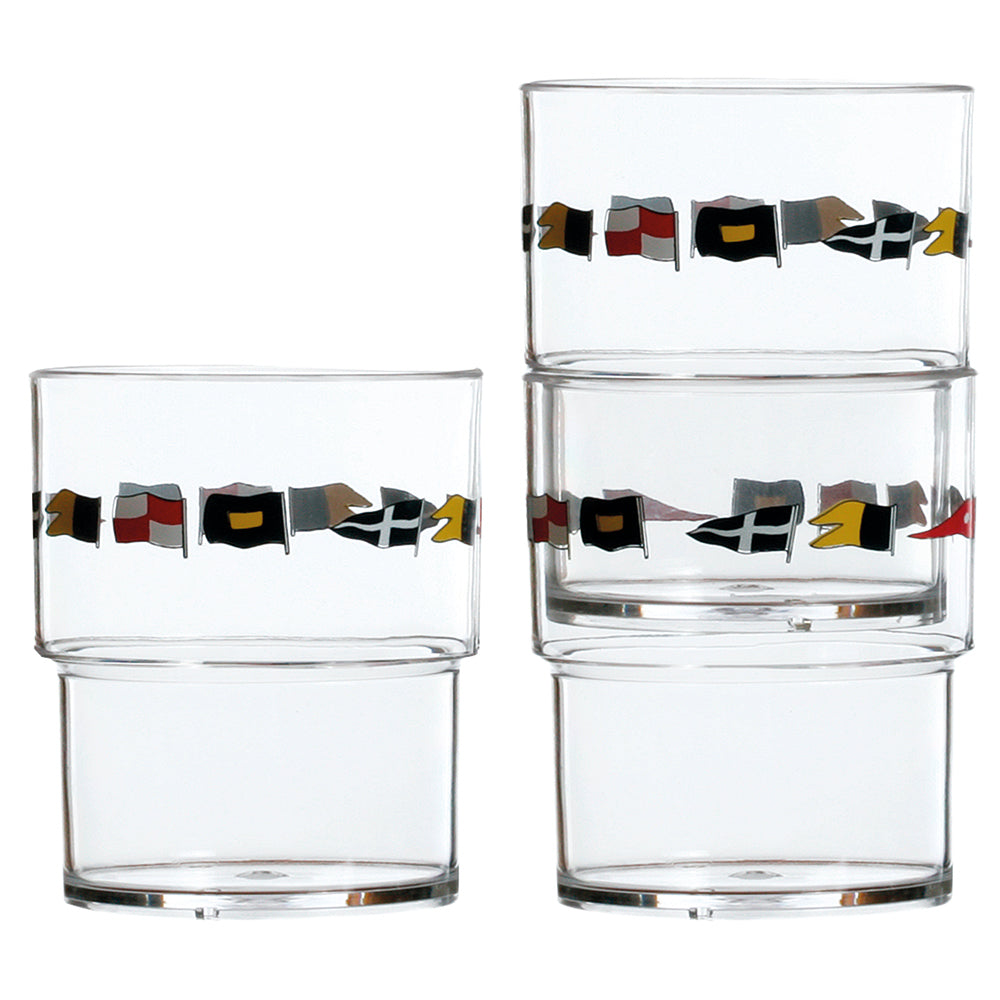 Marine Business Stackable Glass Set - Regata - Set of 12 | SendIt Sailing