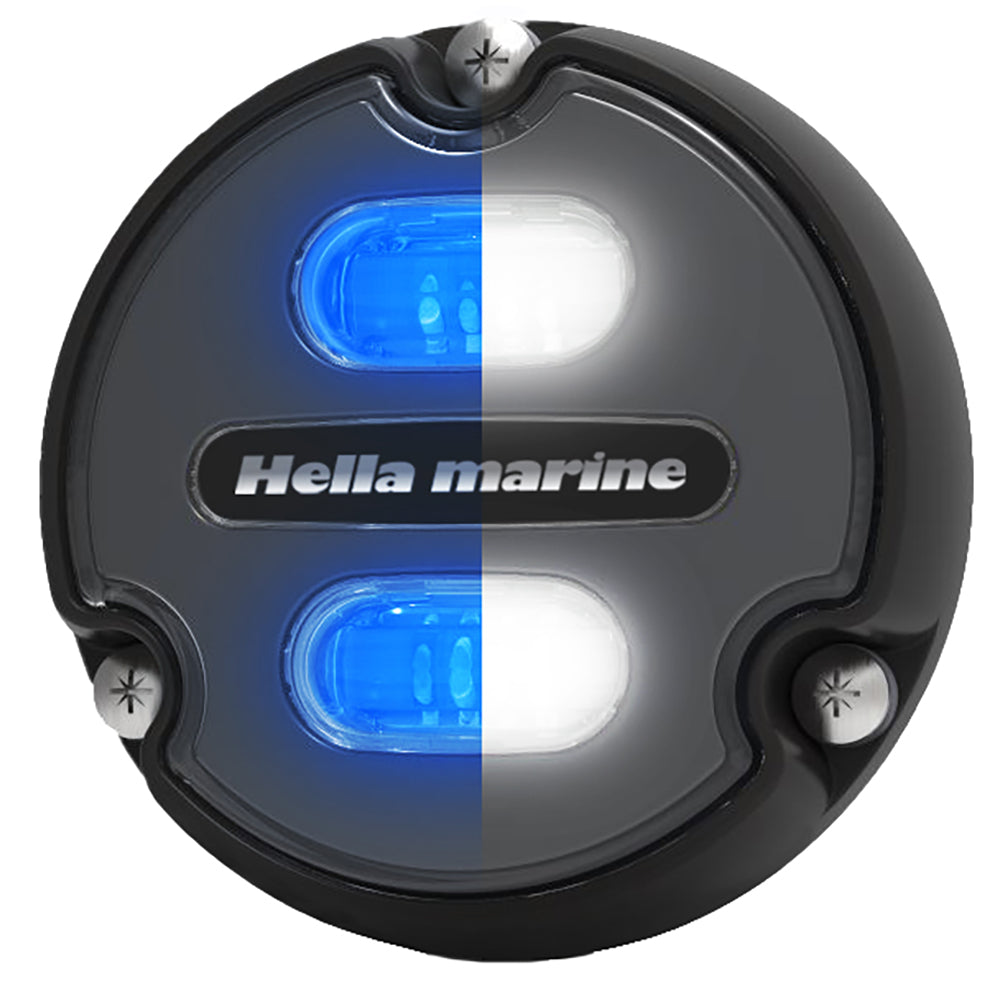 Hella Marine Apelo A1 Blue White Underwater Light - 1800 Lumens - Black Housing - Charcoal Lens | SendIt Sailing