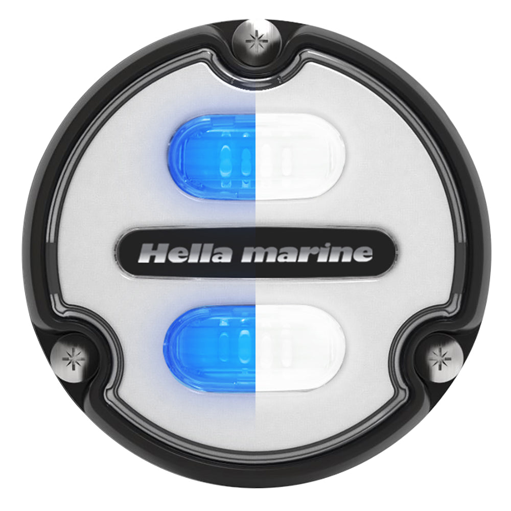 Hella Marine Apelo A1 Blue White Underwater Light - 1800 Lumens - Black Housing - White Lens | SendIt Sailing