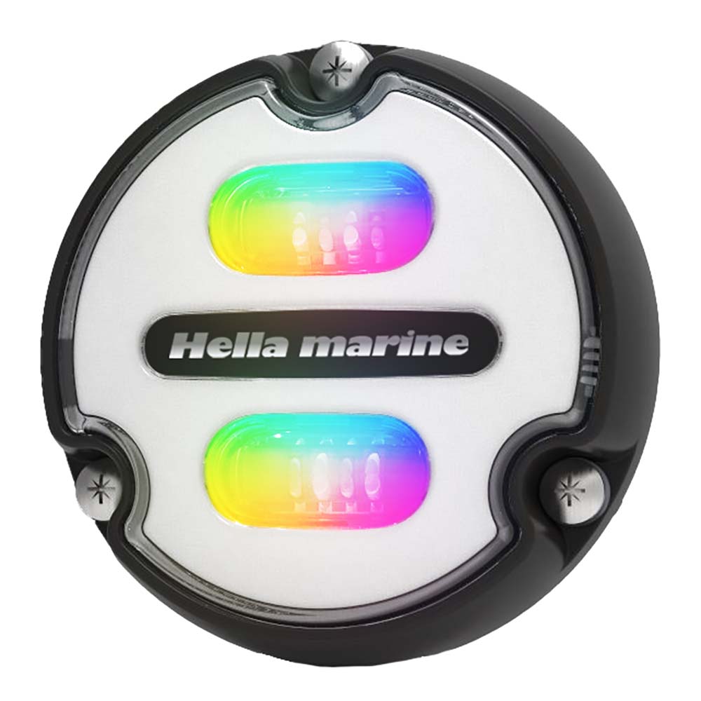 Hella Marine Apelo A1 RGB Underwater Light - 1800 Lumens - Black Housing - White Lens | SendIt Sailing