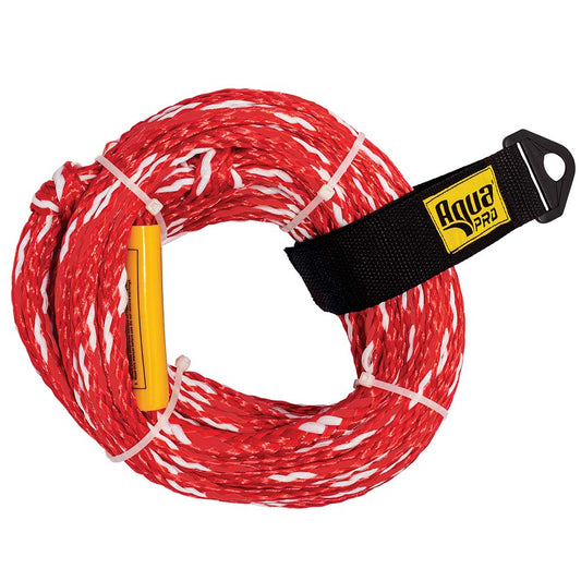 Aqua Leisure 2-Person Tow Rope - 2,375lbs Tensile - Non-Floating - Red | SendIt Sailing