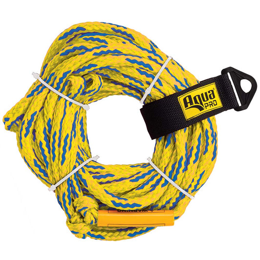 Aqua Leisure 4-Person Floating Tow Rope - 4,100lb Tensile - Yellow | SendIt Sailing