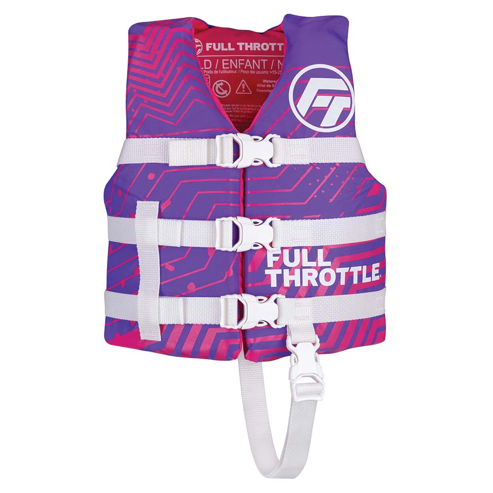 Full Throttle Child Nylon Life Jacket - Purple | SendIt Sailing