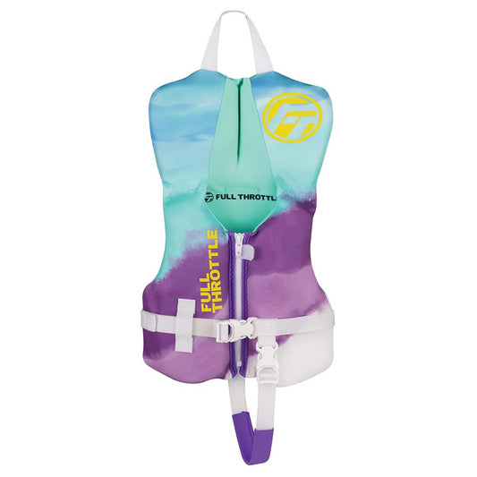 Full Throttle Infant Rapid-Dry Flex-Back Life Jacket - Aqua | SendIt Sailing