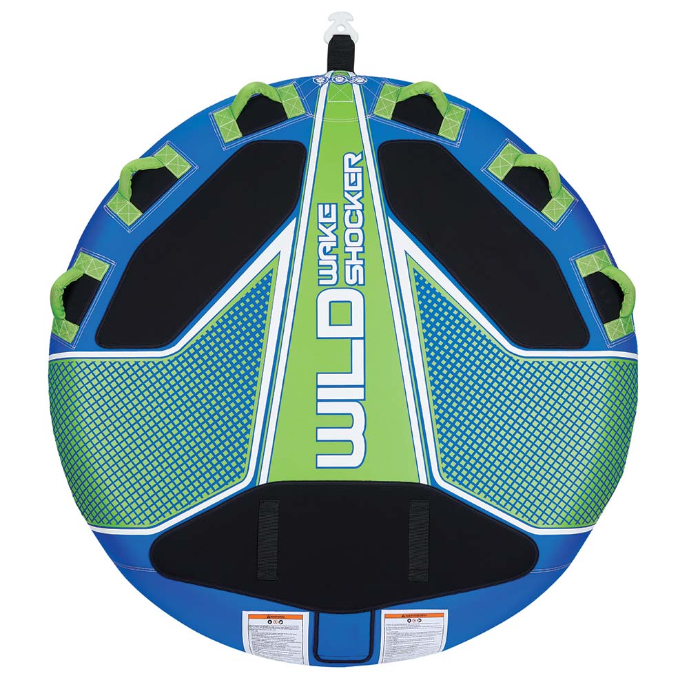 Full Throttle Wild Wake Shocker Towable Tube - 3 Rider - Blue | SendIt Sailing