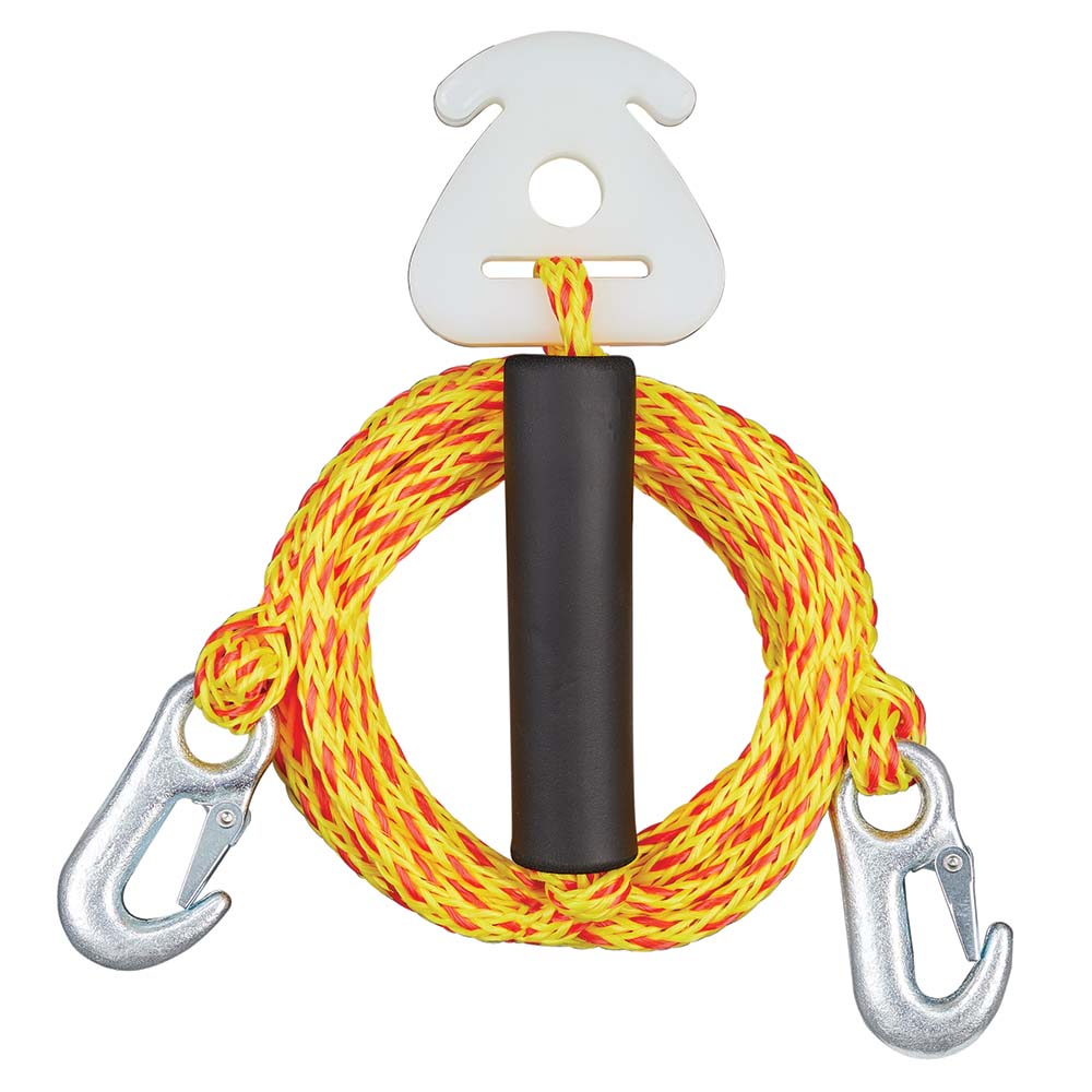 Full Throttle 8ft Ski/Tube Tow Harness - Yellowith Orange | SendIt Sailing