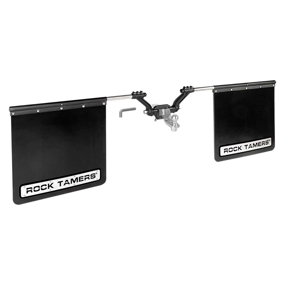 ROCK TAMERS 3in Hub Mudflap System - Matte Black/Stainless | SendIt Sailing