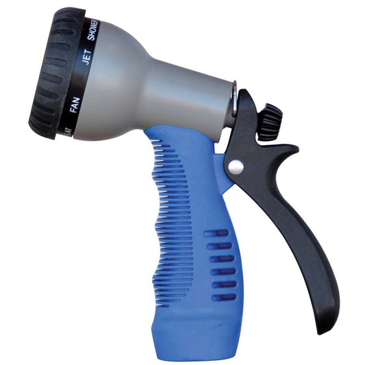 HoseCoil Rubber Tip Nozzle with 9 Pattern Adjustable Spray Head & Comfort Grip | SendIt Sailing