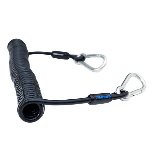 Tigress Light Tackle Coiled Safety Tether - 600lbs | SendIt Sailing