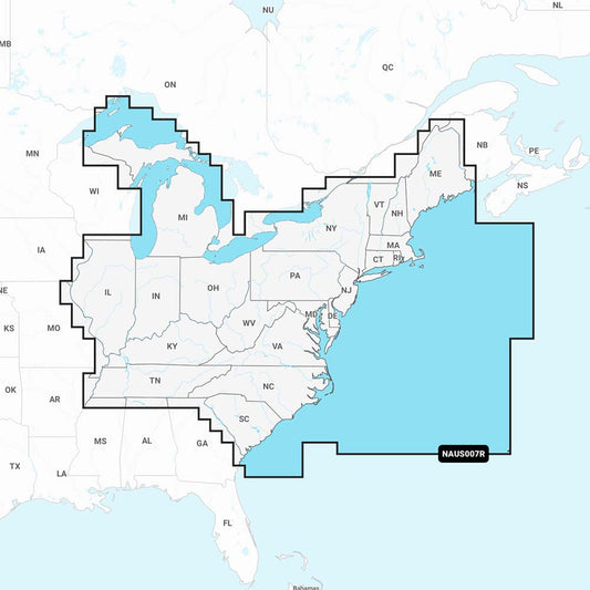 Navionics NAUS007R - U.S. East - Navionics+ | SendIt Sailing