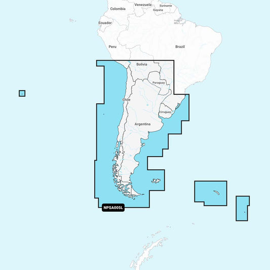 Navionics Platinum+ NPSA005L - Chile, Argentina and Easter Island | SendIt Sailing