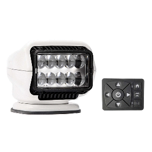 Golight Stryker ST Series Permanent Mount White 12V LED with Hard Wired Dash Mount Remote | SendIt Sailing