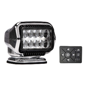 Golight Stryker ST Series Permanent Mount Chrome 12V LED with Hard Wired Dash Mount Remote | SendIt Sailing