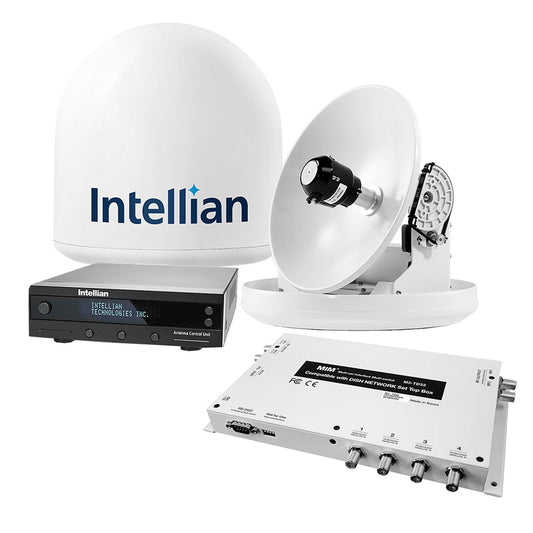 Intellian i2 US System with DISH/Bell MIM-2 (with 3M RG6 Cable) and 15M RG6 Cable | SendIt Sailing