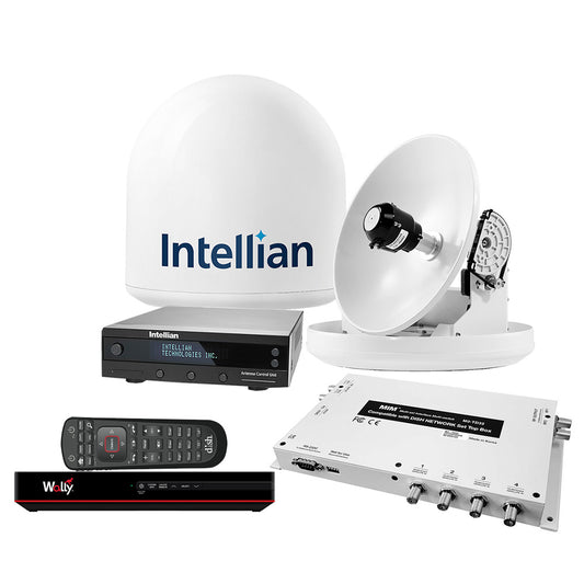 Intellian i2 US System with DISH/Bell MIM-2 (with 3M RG6 Cable) 15M RG6 Cable and DISH HD Wally Receiver | SendIt Sailing