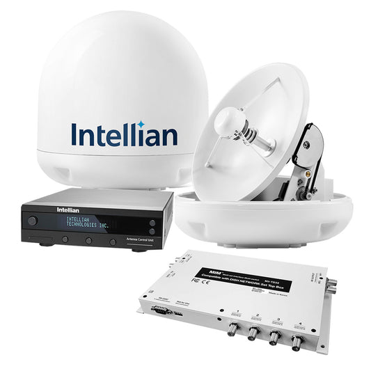 Intellian i3 US System with DISH/Bell MIM-2 (with 3M RG6 Cable) and 15M RG6 Cable | SendIt Sailing