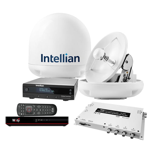 Intellian i3 US System with DISH/Bell MIM-2 (with 3M RG6 Cable) 15M RG6 Cable and DISH HD Wally Receiver | SendIt Sailing