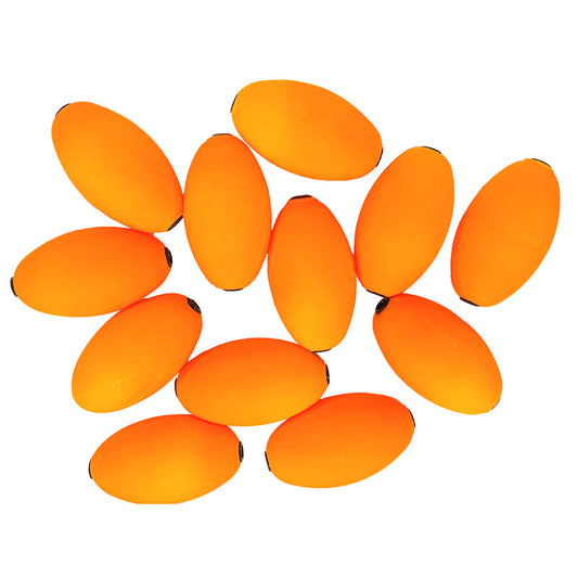 Tigress Oval Kite Floats - Orange 12-Pack | SendIt Sailing