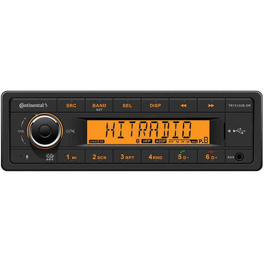 Continental Stereo with AM/FM/BT/USB - 12V | SendIt Sailing