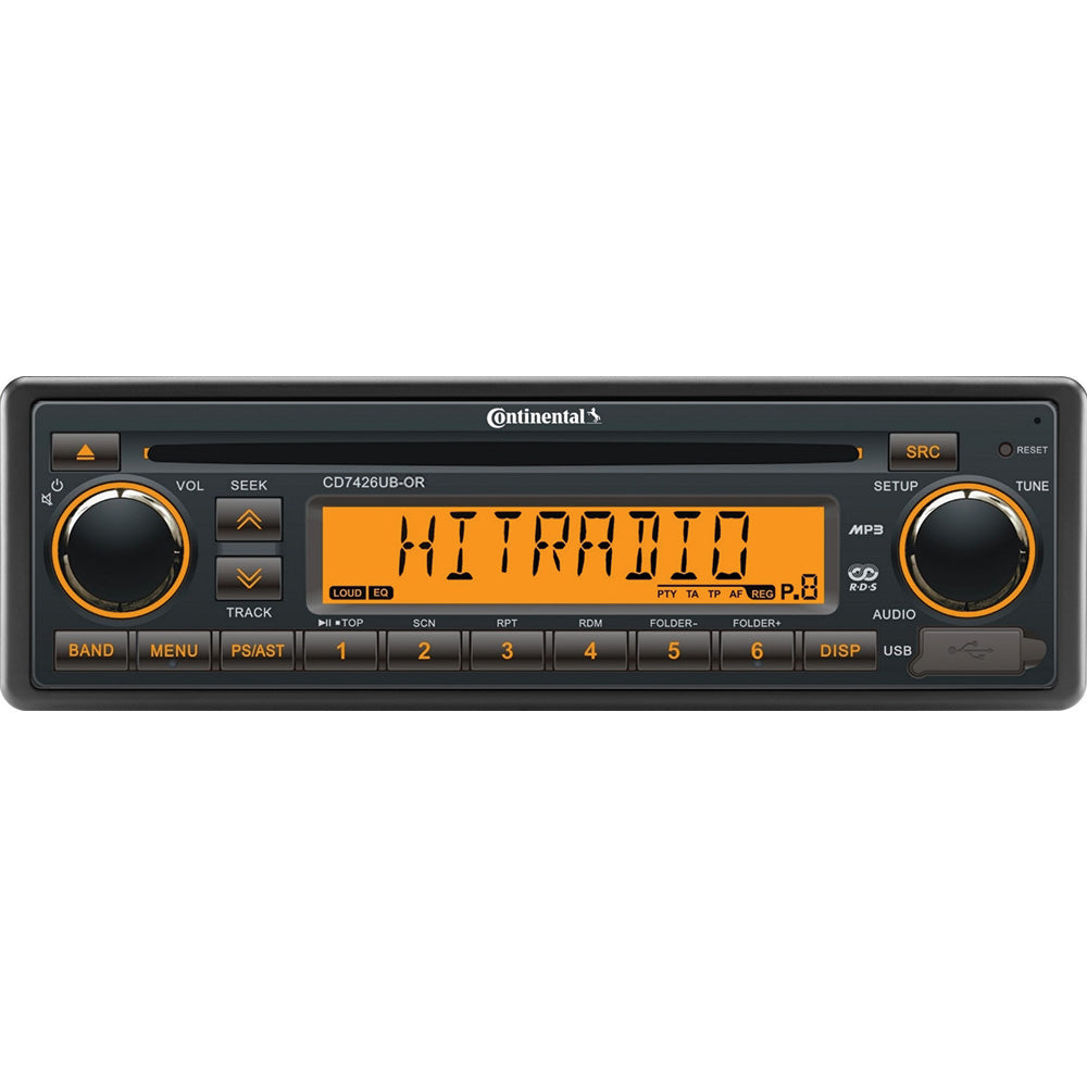 Continental Stereo with CD/AM/FM/BT/USB - 24V | SendIt Sailing