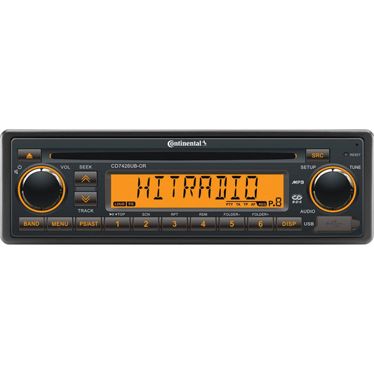 Continental Stereo with CD/AM/FM/BT/USB - 24V | SendIt Sailing