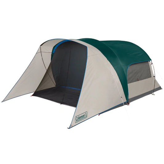 Coleman 6-Person Cabin Tent with Screened Porch - Evergreen | SendIt Sailing