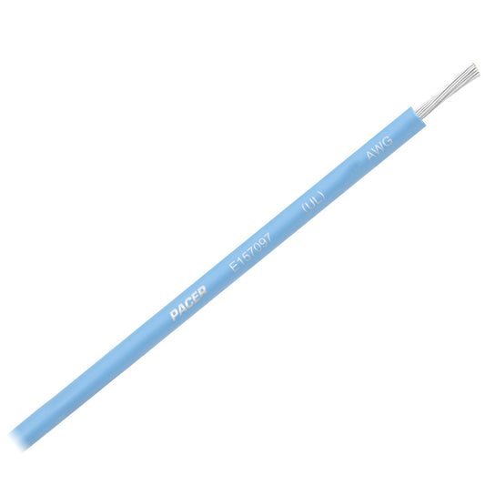 Pacer Light Blue 16 AWG Primary Wire - 25ft | SendIt Sailing