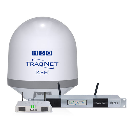 KVH TracNet H60 Ku-Band Antenna with TracNet Hub | SendIt Sailing