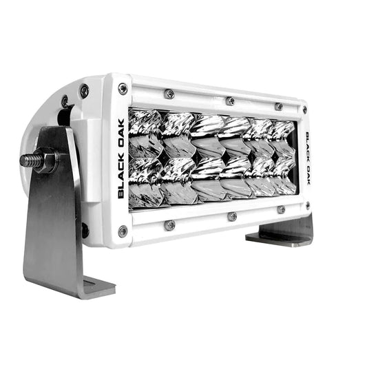 Black Oak Pro Series Double Row Combo 6in Light Bar - White | SendIt Sailing