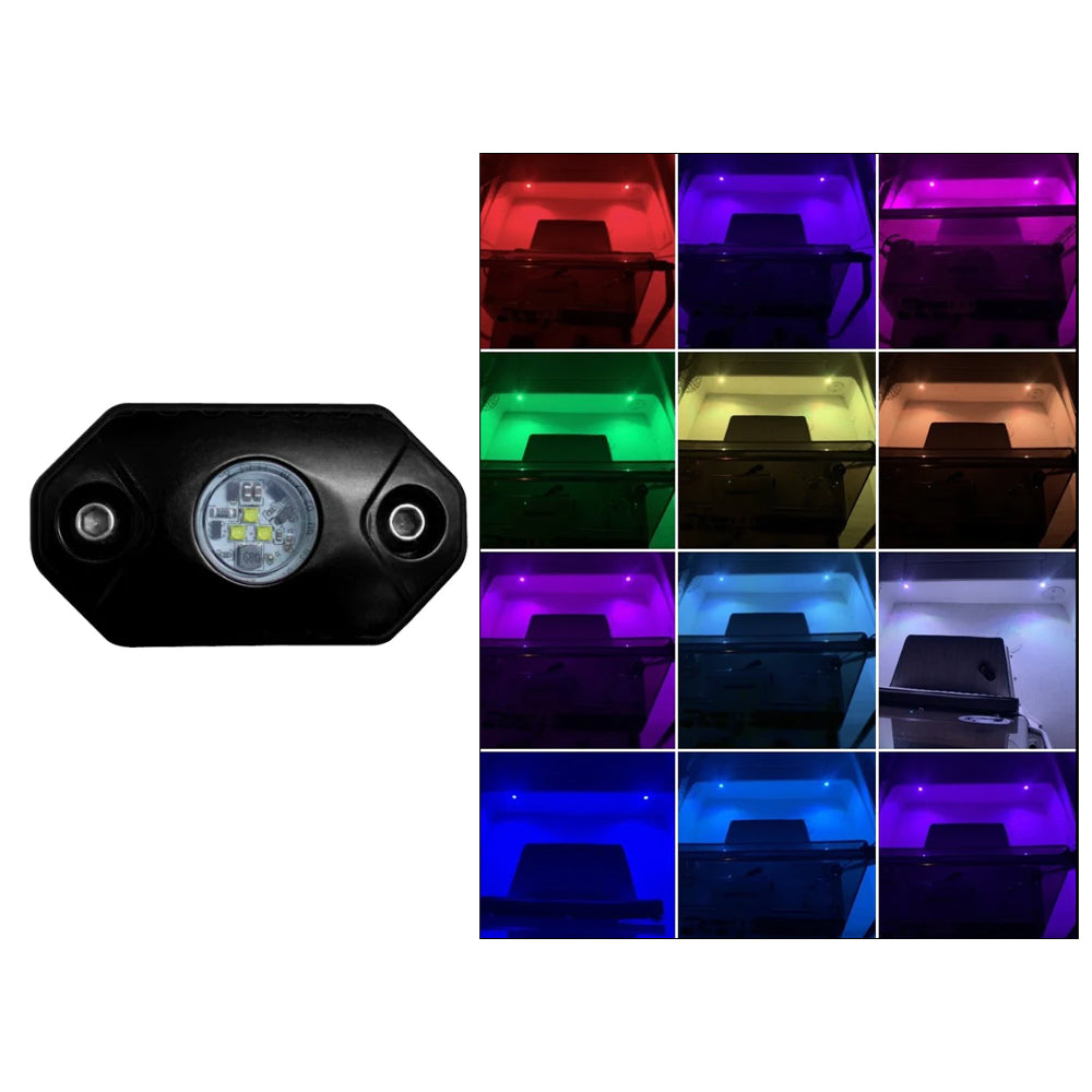 Black Oak Rock Accent Light - RGB - Black Housing | SendIt Sailing