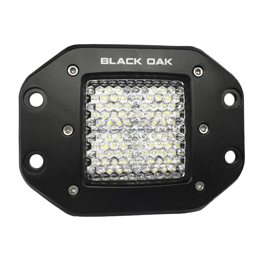 Black Oak Pro Series 2in Flush Mounted Flood Light - Black | SendIt Sailing