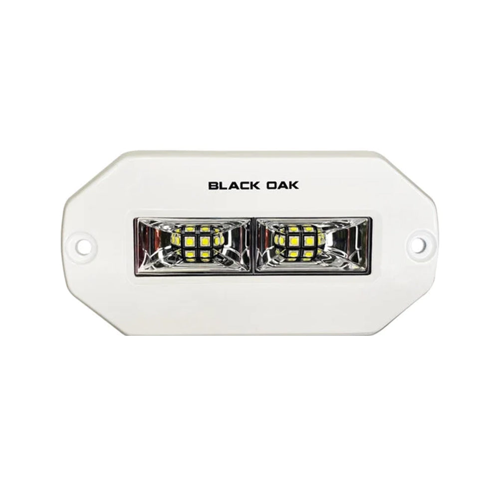 Black Oak Pro Series 4in Flush Mount Spreader Light - White Housing | SendIt Sailing