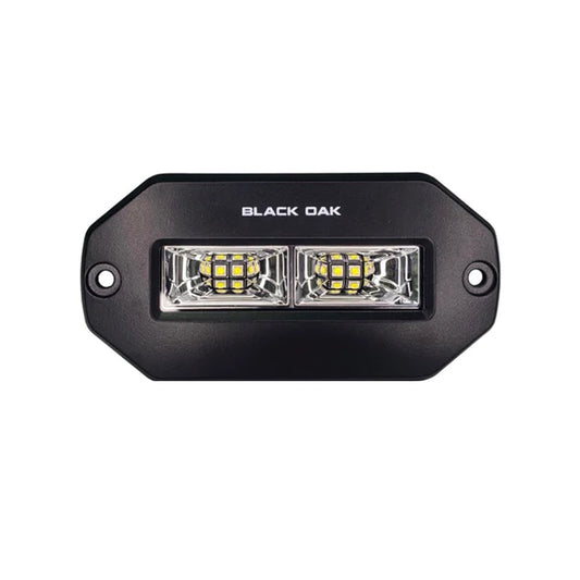 Black Oak Pro Series 4in Flush Mount Spreader Light - Black Housing | SendIt Sailing