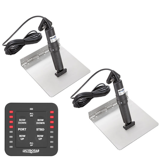 Lectrotab XKA Stainless Steel Trim Tab Kit without ne-Touch Control - 12 x 12 | SendIt Sailing