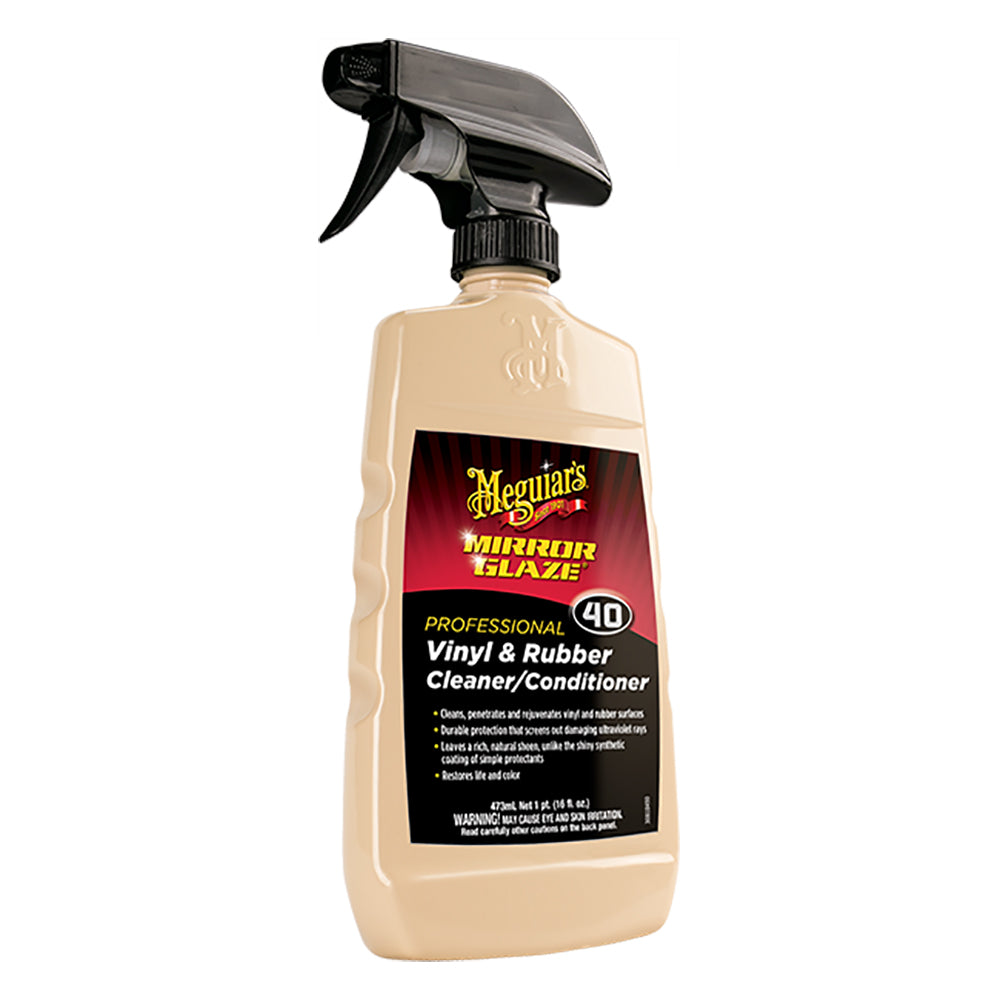 Meguiars M40 Mirror Glaze Vinyl & Rubber Cleaner & Conditioner - 16oz | SendIt Sailing