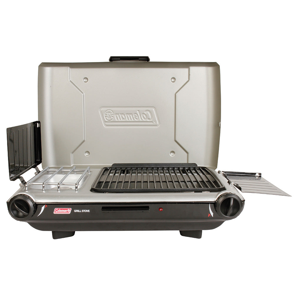 Coleman Deluxe Tabletop Propane 2-in-1 Grill/Stove - 2 Burner | SendIt Sailing