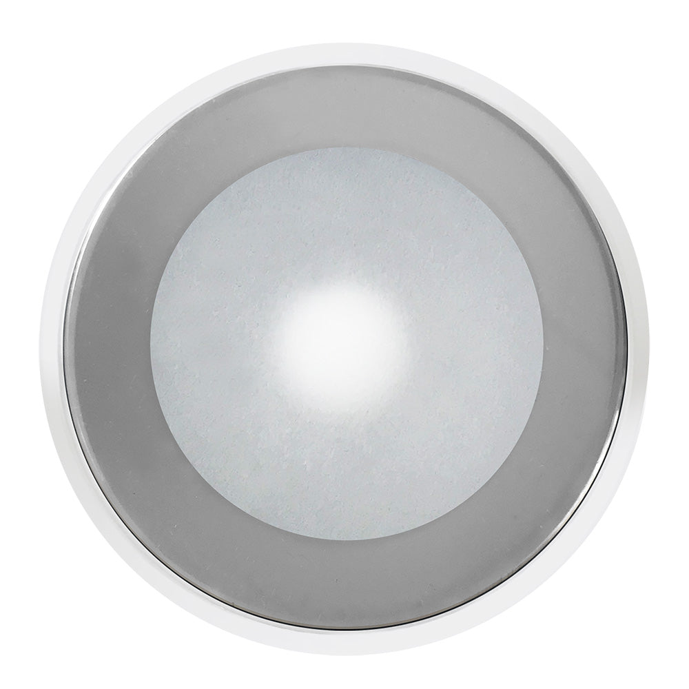 Shadow-Caster DLX Series Down Light - White Housing - RGB - Chrome Bezel | SendIt Sailing