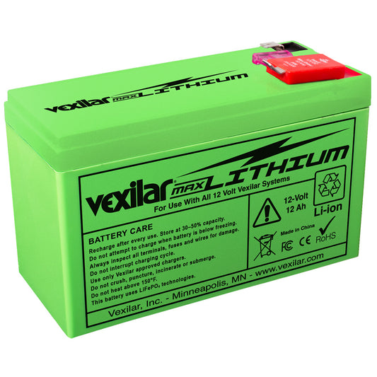 Vexilar 12V - 12 AH Max Lithium Battery | SendIt Sailing