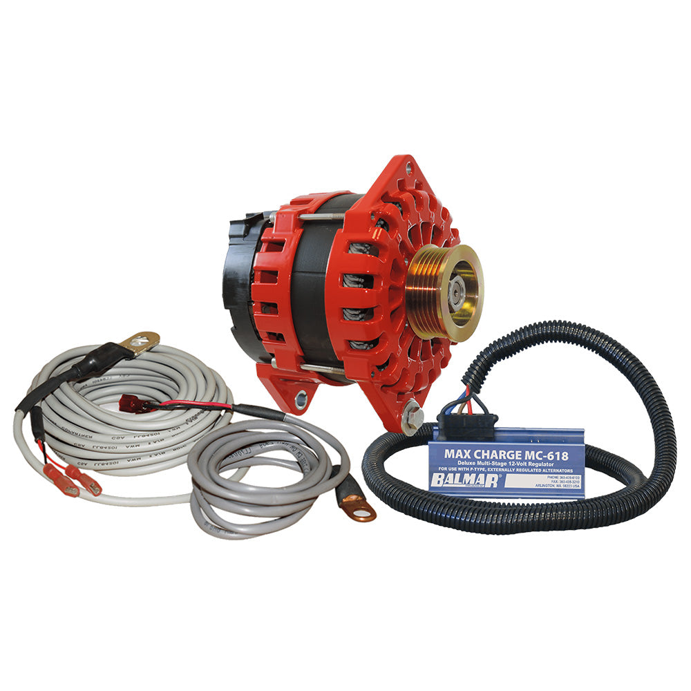 Balmar Alternator 170 AMP Kit 12V 4in Dual Foot Saddle K6 Pulley | SendIt Sailing