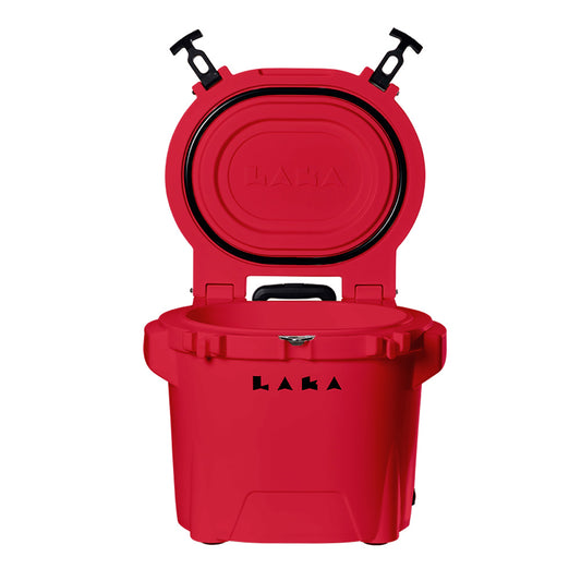 LAKA Coolers 30 Qt Cooler with Telescoping Handle and Wheels - Red | SendIt Sailing