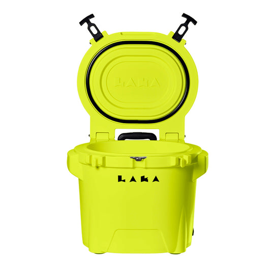 LAKA Coolers 30 Qt Cooler with Telescoping Handle and Wheels - Yellow | SendIt Sailing