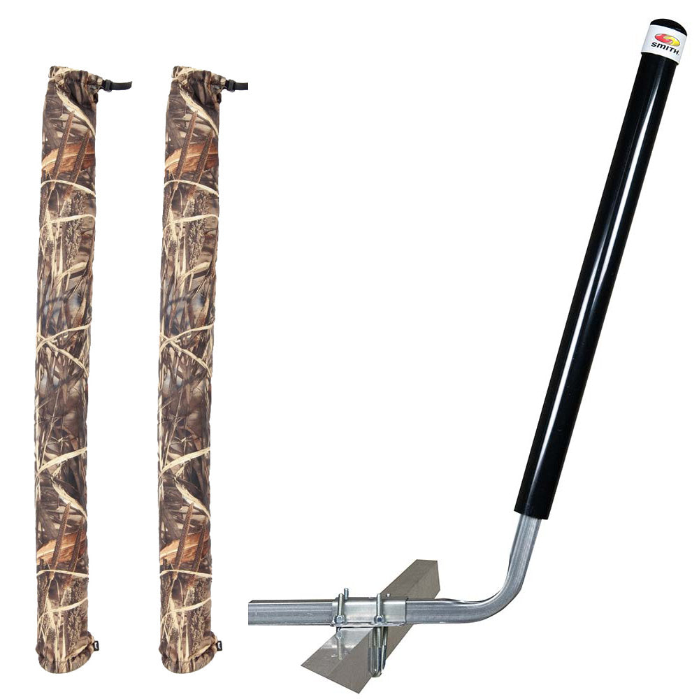 C.E. Smith Angled Post Guide-On - 40in - Black with Camo Wet Lands 36in Guide-On Cover | SendIt Sailing