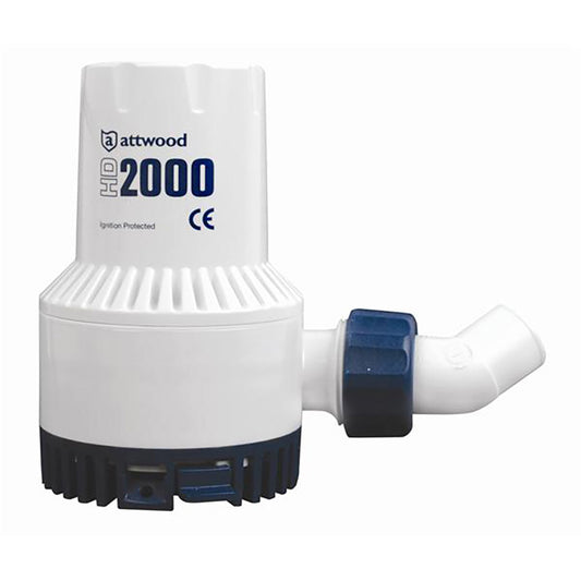 Attwood HD2000 Heavy Duty Bilge Pump - 24V and 2000 GPH | SendIt Sailing