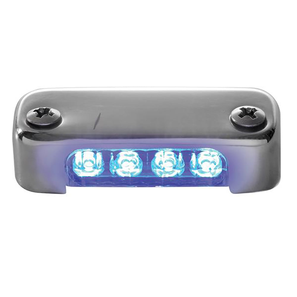 Attwood Blue LED Micro Light with Stainless Steel Bezel and Vertical Mount | SendIt Sailing