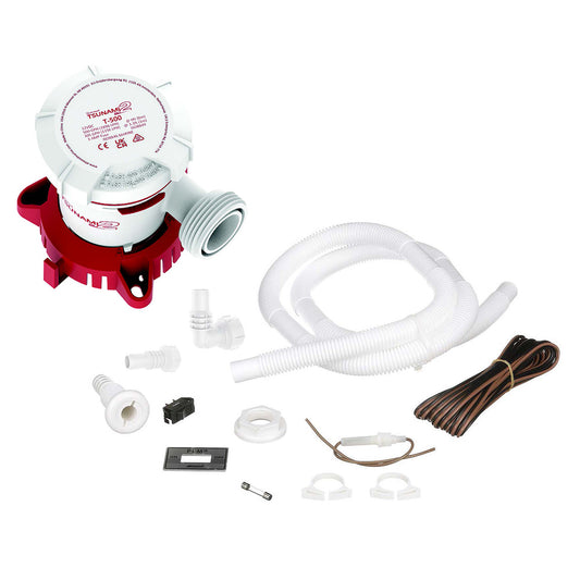 Attwood Tsunami MK2 T500 Manual Bilge Pump with Installation Kit - 500 GPH and 12V | SendIt Sailing