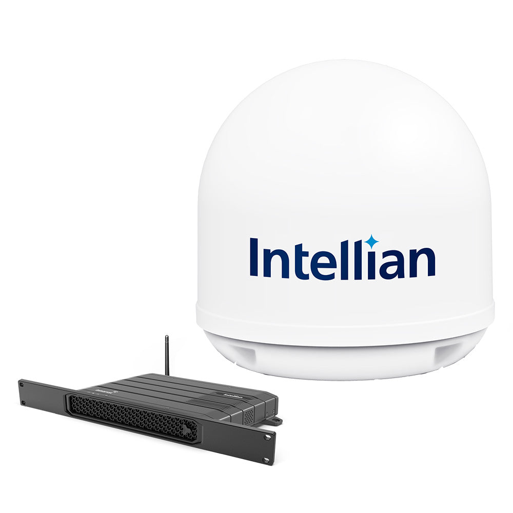 Intellian FB250 Inmarsat Fleet Broadband Maritime Terminal with 19in Rack Mount BDU | SendIt Sailing